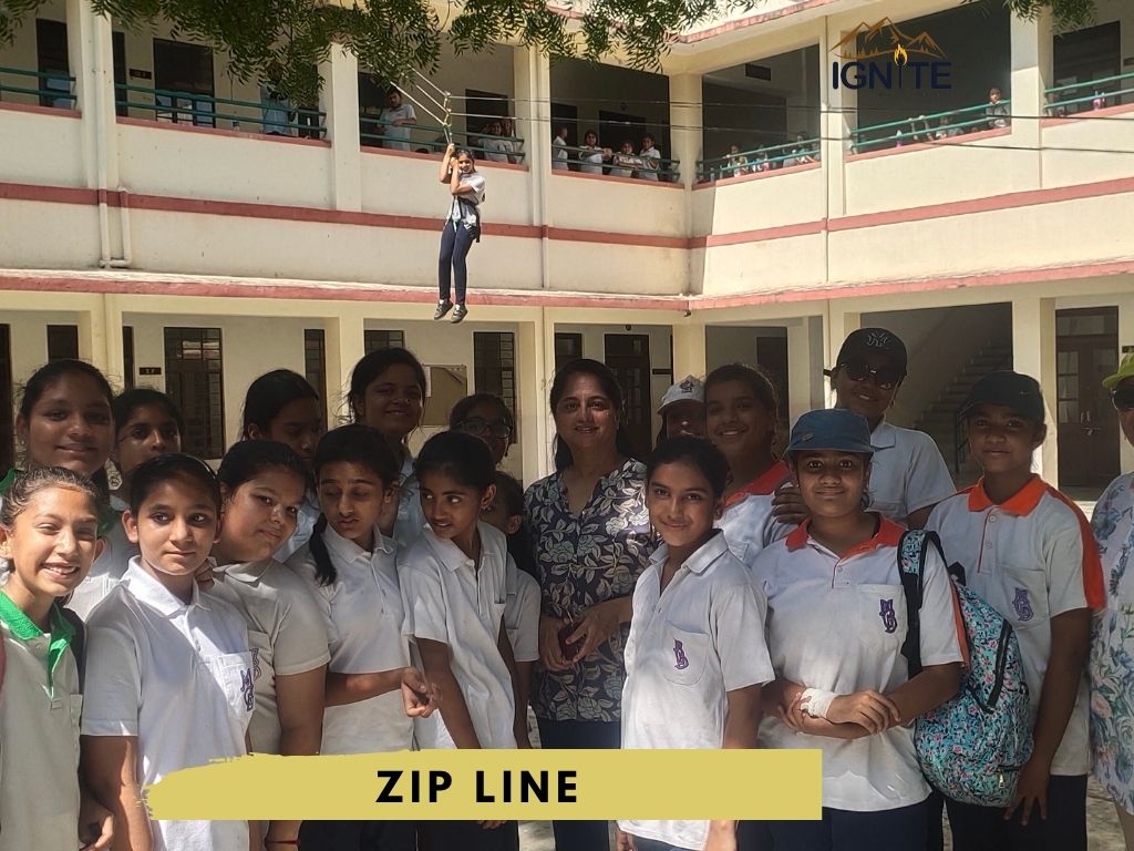 Adventure activity with students